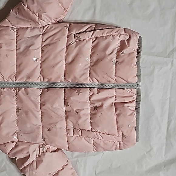 Wonder Nation Baby and Toddler Girl Size 18 Months Reversible Bubble Jacket Used - Picture 8 of 16